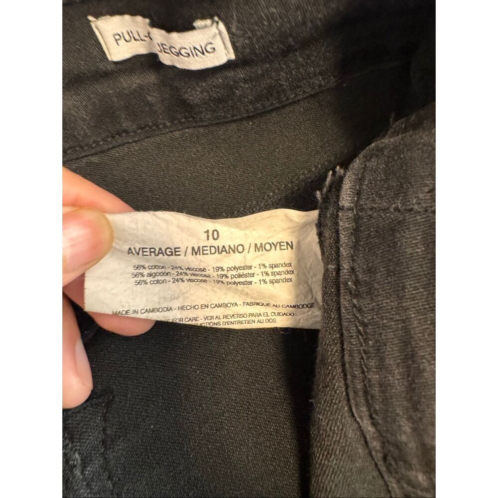Nine West Black Pull On Jegging Jeans Womens Size 10 Average Classic Stretch Den - Picture 5 of 7